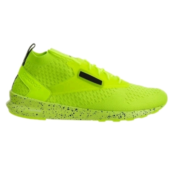 Reebok Mens Zoku Runner Ultra Knit Is Solar Yellow Black 11 - Picture 1 of 15